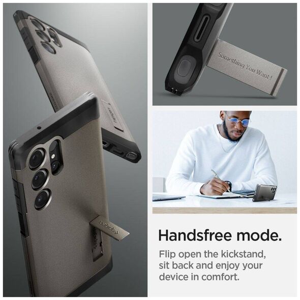 Case SAMSUNG GALAXY S24 ULTRA Spigen Tough Armor Gunmeta gray 8809971221863