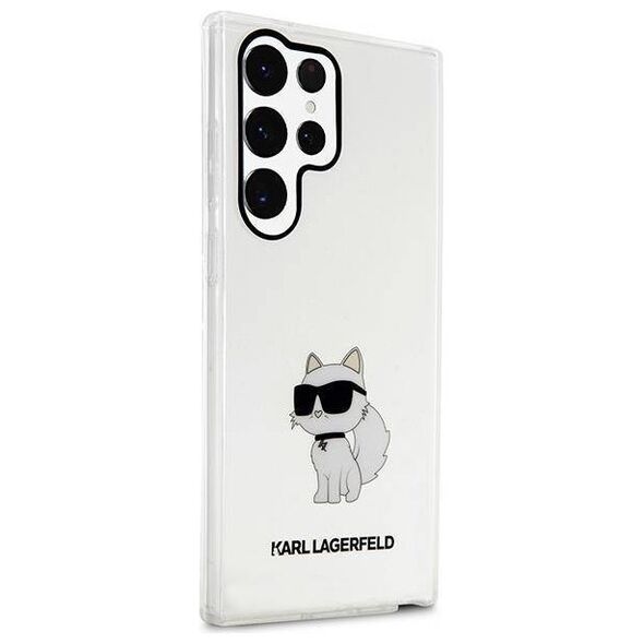 Original Case SAMSUNG GALAXY S23 ULTRA Karl Lagerfeld Hardcase Ikonik Choupette (KLHCS23LHNCHTCT) transparent 3666339117726
