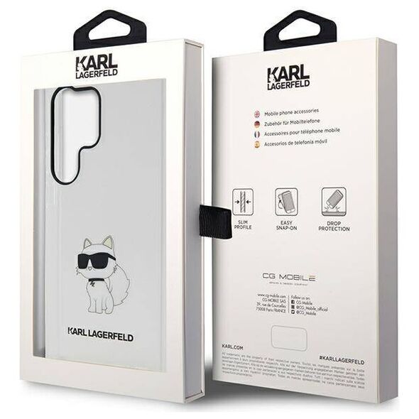 Original Case SAMSUNG GALAXY S23 ULTRA Karl Lagerfeld Hardcase Ikonik Choupette (KLHCS23LHNCHTCT) transparent 3666339117726