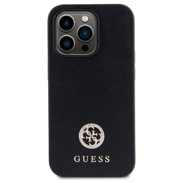 Original Case IPHONE 13 PRO MAX Guess 4G Strass Metal Logo (GUHCP13XPS4DGPK) black 3666339150679