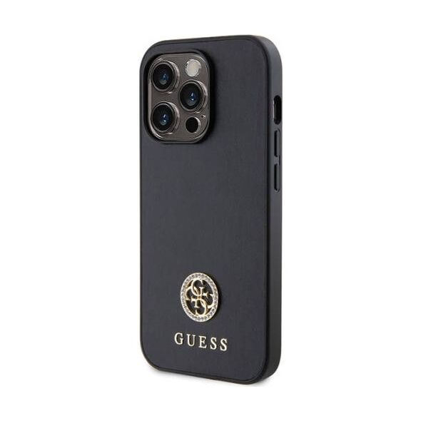 Original Case IPHONE 13 PRO MAX Guess 4G Strass Metal Logo (GUHCP13XPS4DGPK) black 3666339150679