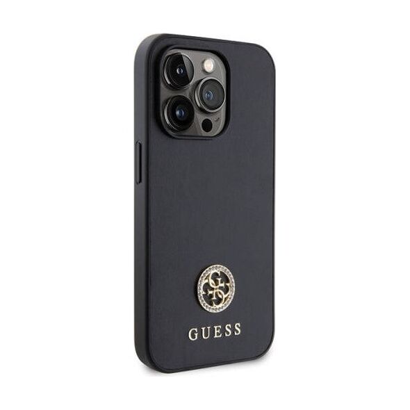 Original Case IPHONE 13 PRO MAX Guess 4G Strass Metal Logo (GUHCP13XPS4DGPK) black 3666339150679