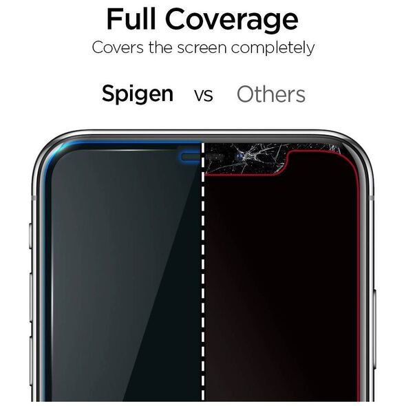 Tempered Glass IPHONE 11 PRO MAX Spigen ALM Glass FC black 8809671018312
