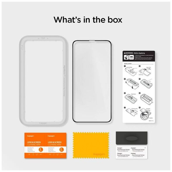 Tempered Glass IPHONE 11 PRO MAX Spigen ALM Glass FC black 8809671018312