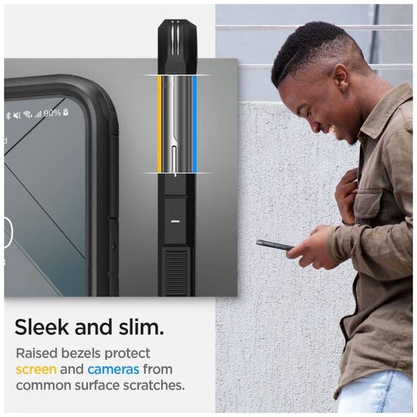 Case SAMSUNG GALAXY S22 Spigen Tough Armor black 8809811856088
