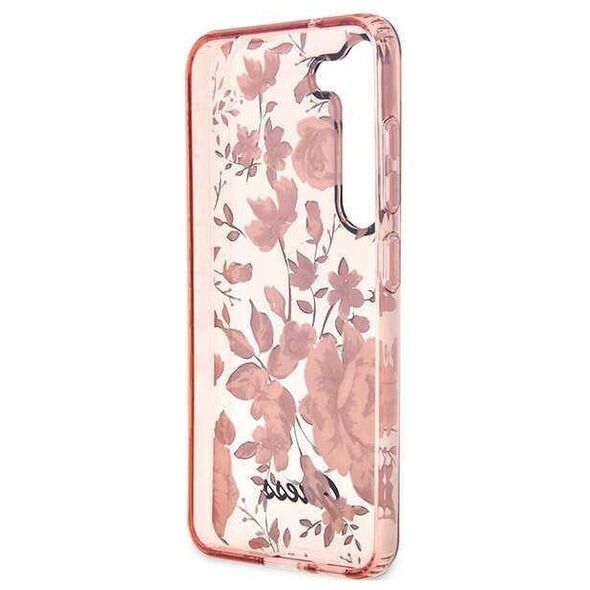 Original Case SAMSUNG GALAXY S23+ Guess Flower Collection (GUHCS23MHCFWSP) pink 3666339117238