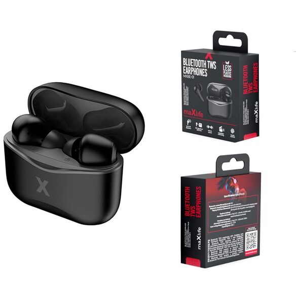 Maxlife Bluetooth earphones TWS MXBE-01 black 5900495985330