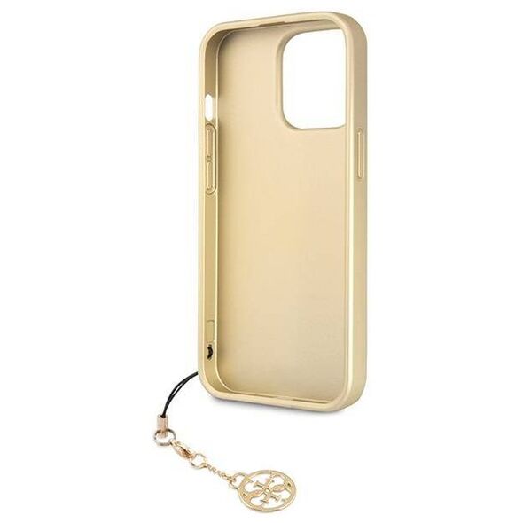 Original Case APPLE IPHONE 15 PRO Guess Hardcase 4G Charms Collection (GUHCP15LGF4GGR) gray 3666339171681