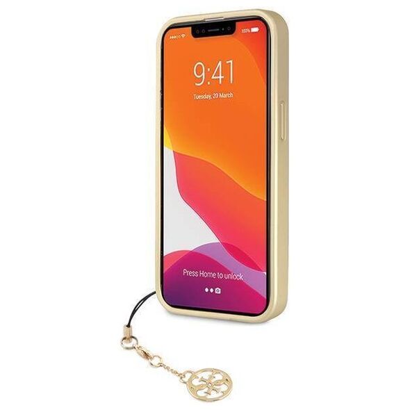 Original Case APPLE IPHONE 15 PRO Guess Hardcase 4G Charms Collection (GUHCP15LGF4GGR) gray 3666339171681