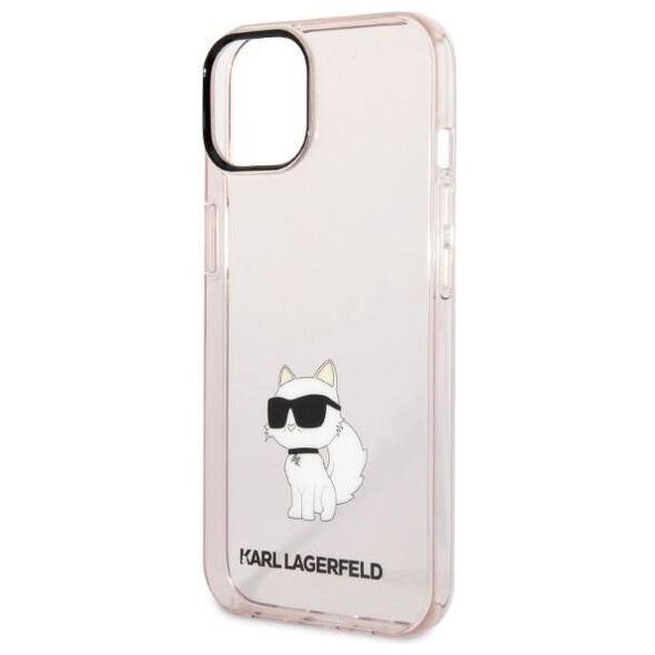 Original Case IPHONE 14 PLUS Karl Lagerfeld Hardcase Ikonik Choupette (KLHCP14MHNCHTCP) pink 3666339087173
