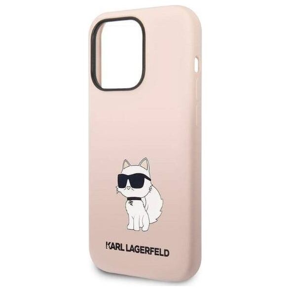 Case IPHONE 14 PRO MAX Karl Lagerfeld Hardcase Silicone Choupette (KLHCP14XSNCHBCP) pink 3666339086718