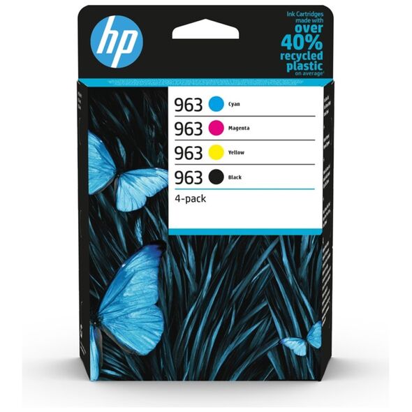HP Μελάνι Inkjet 963 4-Pack CMYK (6ZC70AE) (HP6ZC70AE) έως 12 άτοκες Δόσεις