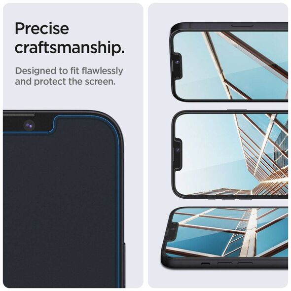 Tempered Glass IPHONE 13 / 13 PRO Spigen Glas.tr "EZ Fit" 2-Pack 8809811851229