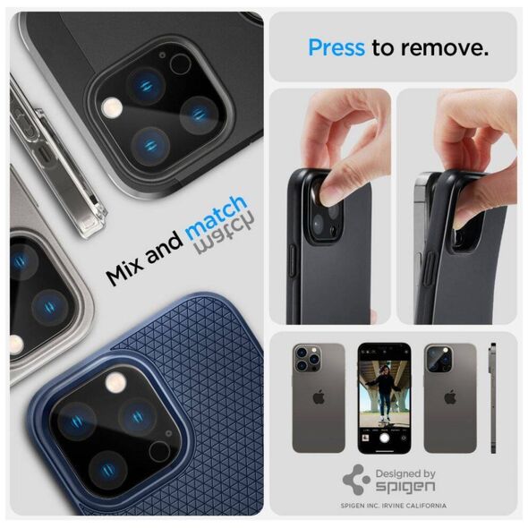 Camera Cover IPHONE 14 PRO / 14 PRO MAX Spigen Optik.TR Camera Protector 2-Pack black 8809811866995