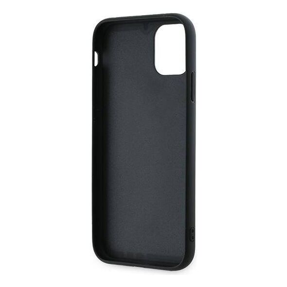 Original Case IPHONE 11 / XR Karl Lagerfeld Diagonal Quilted Script (KLHCP13LPQDSMGK) black 3666339252120