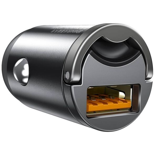 Baseus Tiny Star Mini Quick Charge Car Charger USB Port 30W Grey 6953156297883