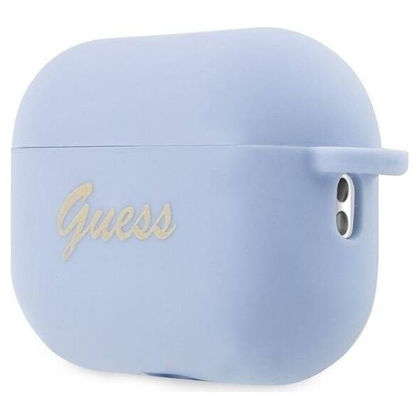 Original Case APPLE AIRPODS PRO 2 Guess Silicone Charm Heart Collection (GUAP2LSCHSB) blue 3666339111007