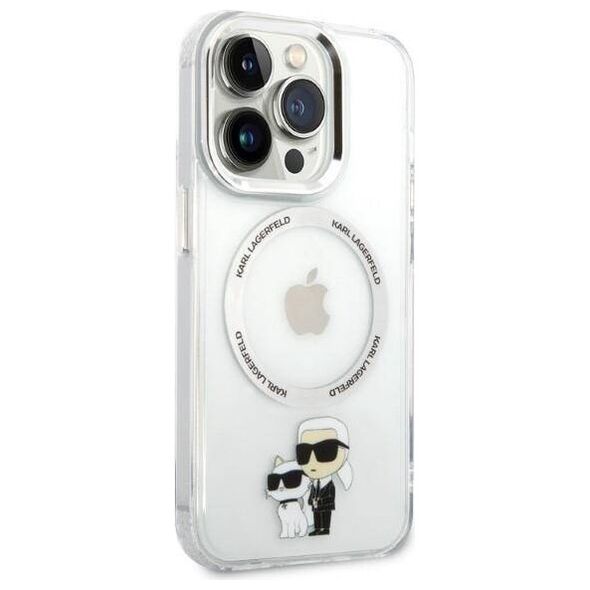 Original Case IPHONE 14 PRO Karl Lagerfeld Hardcase IML NFT Karl&Choupette Magsafe (KLHMP14LHNKCIT) transparent 3666339087623
