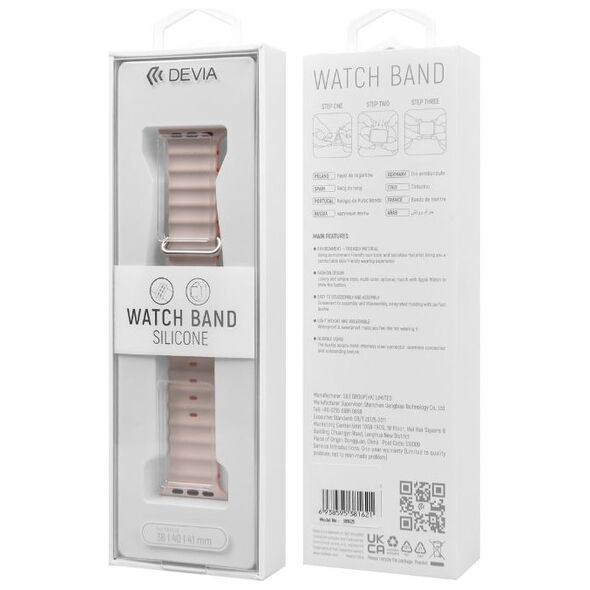 Devia strap Deluxe Sport6 for Apple Watch 42mm/ 44mm/ 45mm/ 49mm starlight orange 6938595381676