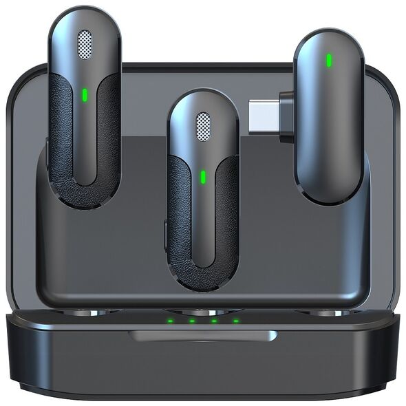 Devia microphone for smartfon Kintone USB-C wireless 2in1 black 6938595387241