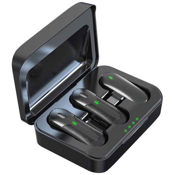 Devia microphone for smartfon Kintone USB-C wireless 2in1 black 6938595387241