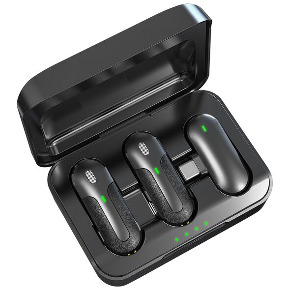 Devia microphone for smartfon Kintone USB-C wireless 2in1 black 6938595387241