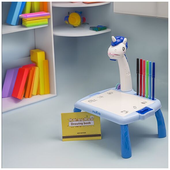 Maxlife projector with drawing table MXDP-200 blue 5907457737020