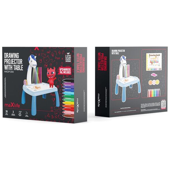 Maxlife projector with drawing table MXDP-200 blue 5907457737020