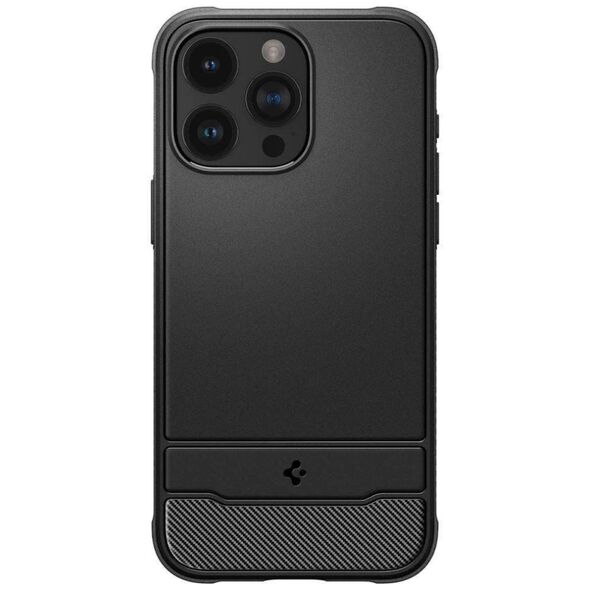 Case APPLE IPHONE 15 PRO MAX Spigen Rugged Armor MagSafe Matte black 8809896749107