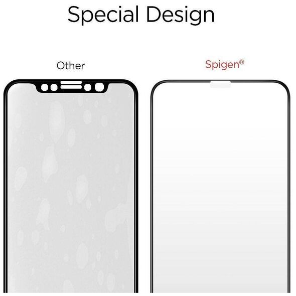 Tempered Glass IPHONE X / XS Spigen ALM Glass FC black 8809613767278