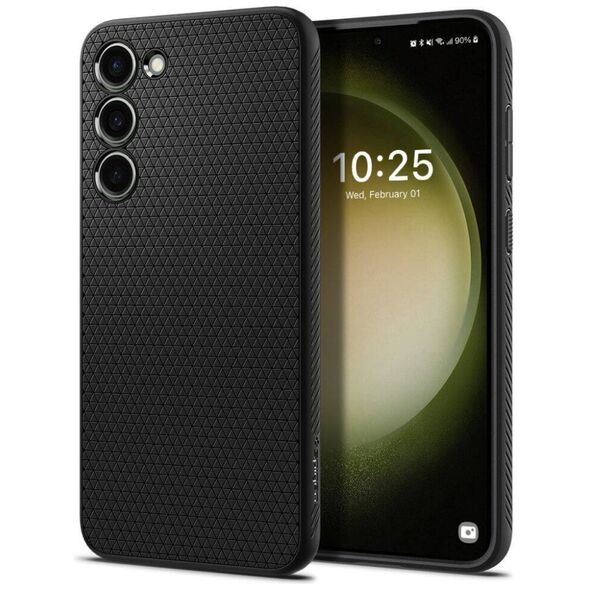 Case SAMSUNG GALAXY S23 Spigen Liquid Air Matte black 8809896741095