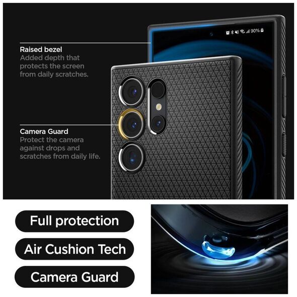 Case SAMSUNG GALAXY S24 ULTRA Spigen Liquid Air Matte black 8809971221726