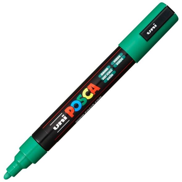 Uni-Ball Μαρκαδοροι Posca Pc-5M Medium Green (PC5MMGR) (UNIPC5MMGR) έως 12 άτοκες Δόσεις
