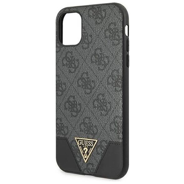 Original Case IPHONE 11 Guess Hardcase 4G Triangle Collection GUHCN61PU4GHBK gray 3666339016272