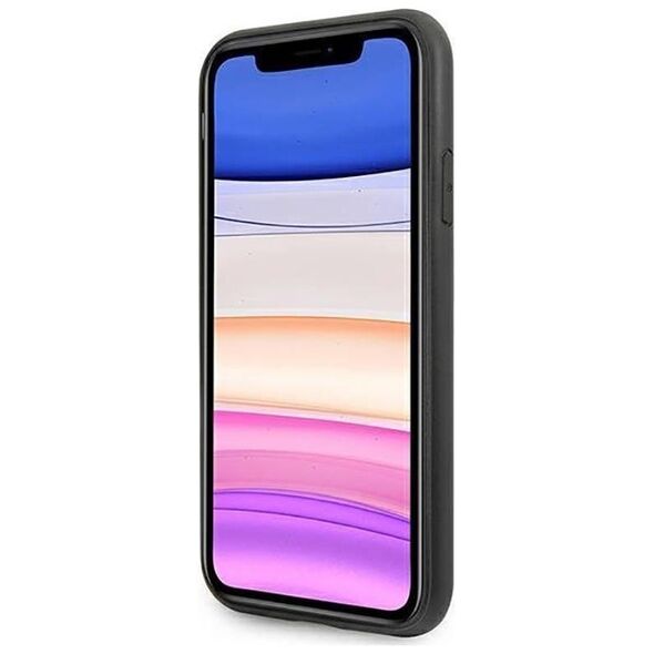 Original Case IPHONE 11 Guess Hardcase 4G Triangle Collection GUHCN61PU4GHBK gray 3666339016272