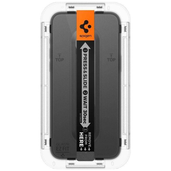 Tempered Glass APPLE IPHONE 15 Spigen Glas.tr "EZ Fit" black 8809896752299