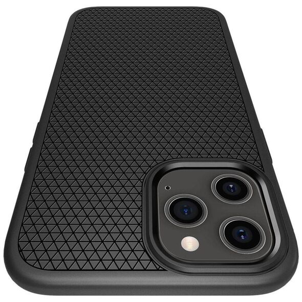 Case IPHONE 12 / 12 PRO Spigen Liquid Air Matte black 8809710756496