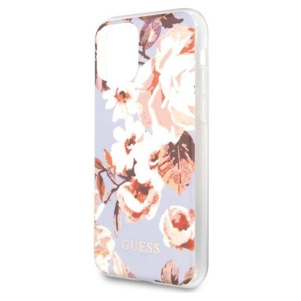 Original Case IPHONE 11 PRO MAX Guess N°2 Flower Collection (GUHCN65IMLFL02) purple 3700740475553