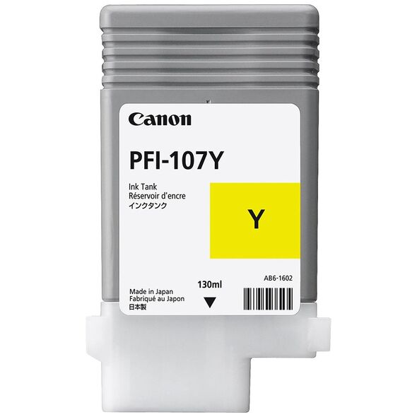 Canon Μελάνι Inkjet PFI-107Y Yellow (6708B001) (CANPFI-107Y) έως 12 άτοκες Δόσεις