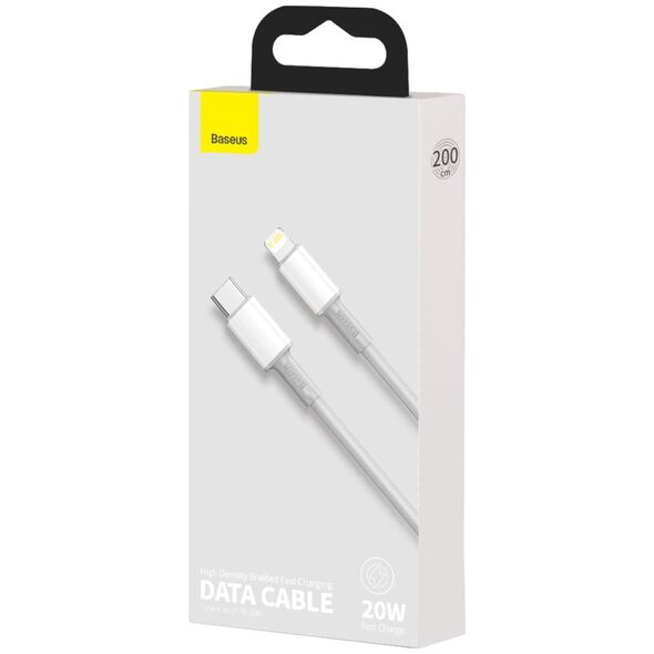 Baseus cable High Density PD USB-C - Lightning 2,0 m white 20W 6953156231955