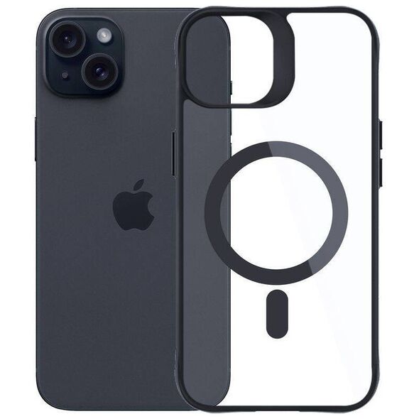 Case APPLE IPHONE 15 PLUS 3mk Satin Armor MagCase black 5903108563826