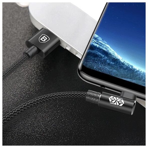 Baseus MVP Elbow Cable USB to micro USB 2A 1m - Black 6953156269545