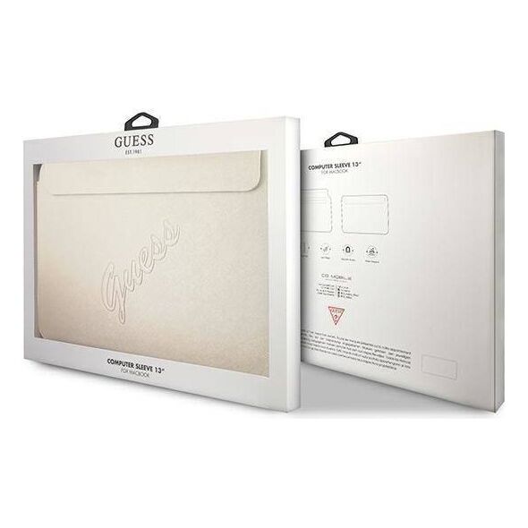 Original Case Sleeve Guess Saffiano Script (GUCS13PUSASLG) gold 3666339005269
