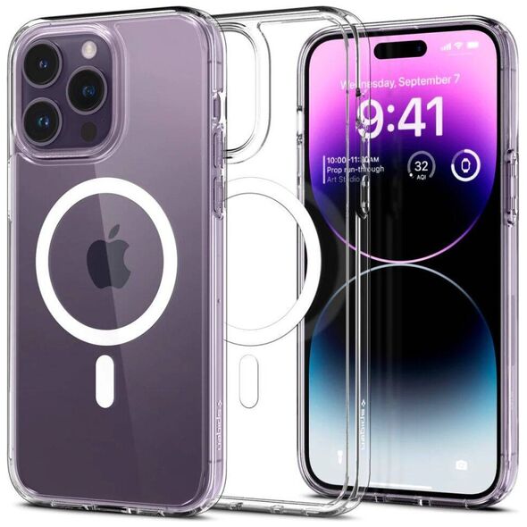 Case IPHONE 14 PRO MAX Spigen Ultra Hybrid Mag MagSafe white 8809811863567