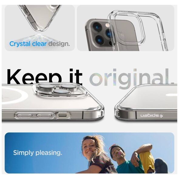Case IPHONE 14 PRO MAX Spigen Ultra Hybrid Mag MagSafe white 8809811863567