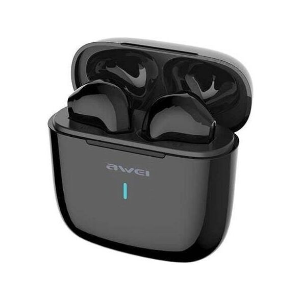 Bluetooth 5.0 TWS Headphones + AWEI Docking Station (T26) black 6954284010887