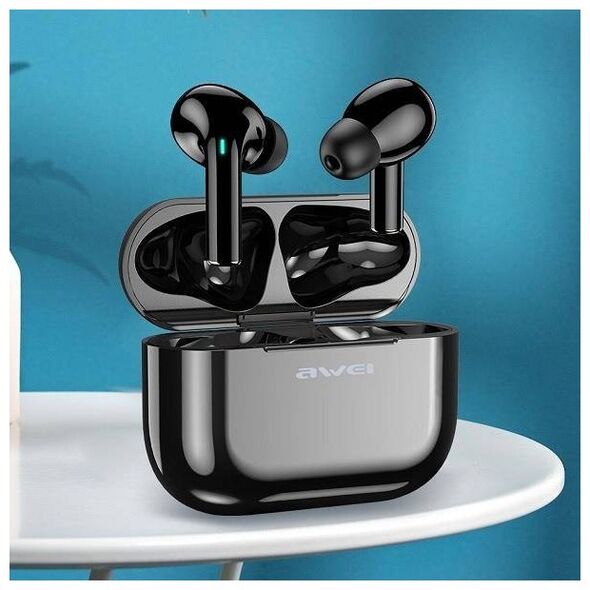 Bluetooth 5.0 TWS Headphones + AWEI Docking Station (T29) black 6954284054393