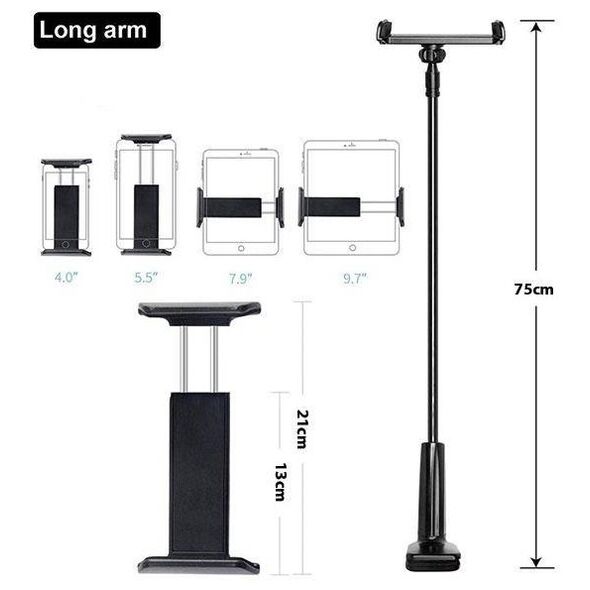 AWEI 4" - 10.5" Long Arm Desk Holder (X3) white 6954284052986