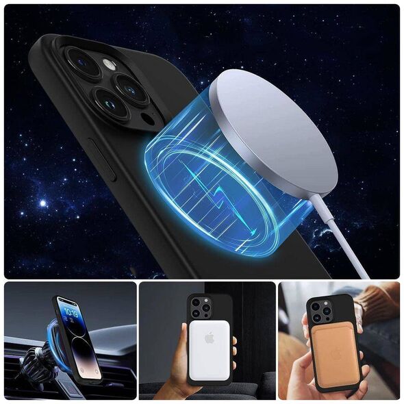 Case IPHONE 13 / 14 Tech-Protect Silicone MagSafe black 9319456604948