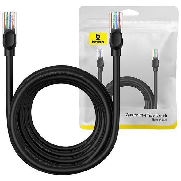 Baseus Ethernet CAT5, 8m network cable (black) 6932172637002